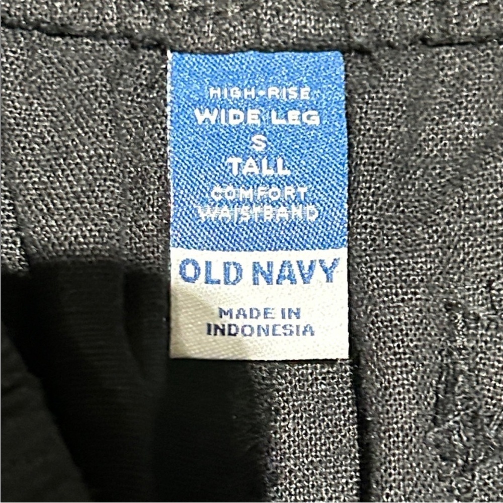 Old Navy Charcoal Black Wide Leg Trousers - Picture 3 of 6